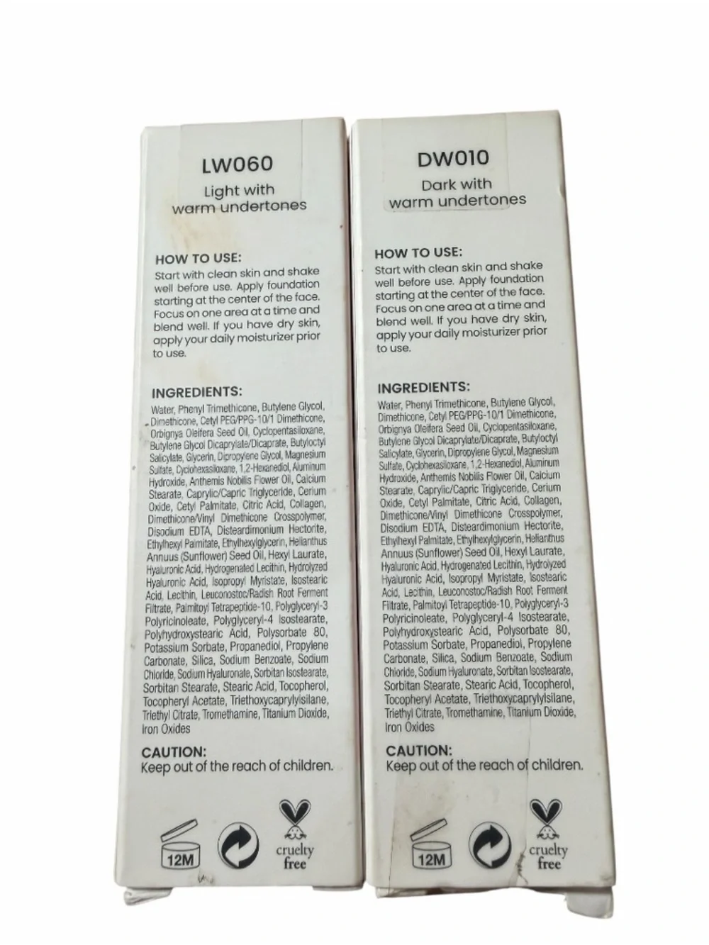 JOAH Crystal Glow Primedation Foundation - Light & Dark